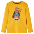 Miniatyrbild 1 av 7: T-shirt med långa ärmar för barn ockra 116
