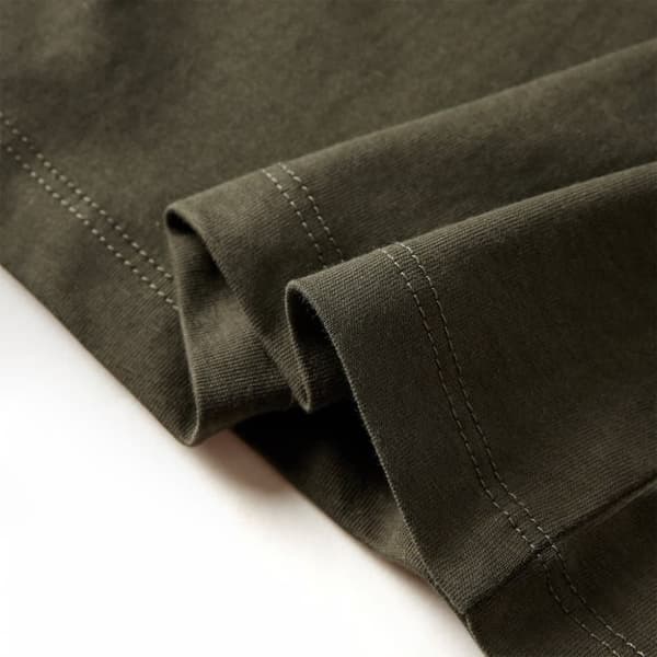 T-shirt med långa ärmar för barn khaki 104