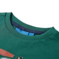 Miniatyrbild 3 av 7: T-shirt med långa ärmar för barn mörkgrön 104