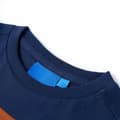 Miniatyrbillede 3 af 7: Langærmet T-shirt til børn str. 104 marineblå