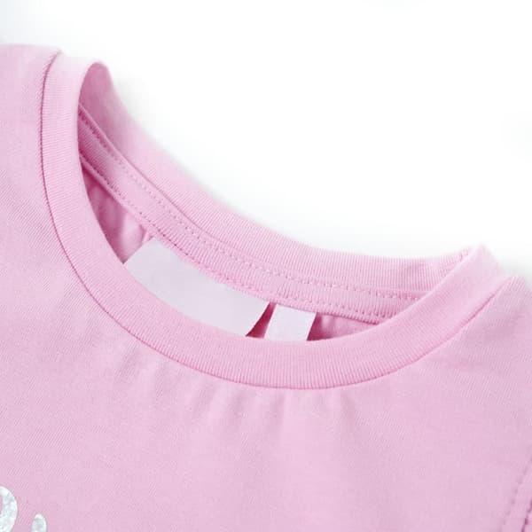 T-shirt med volangärmar för barn lila 92