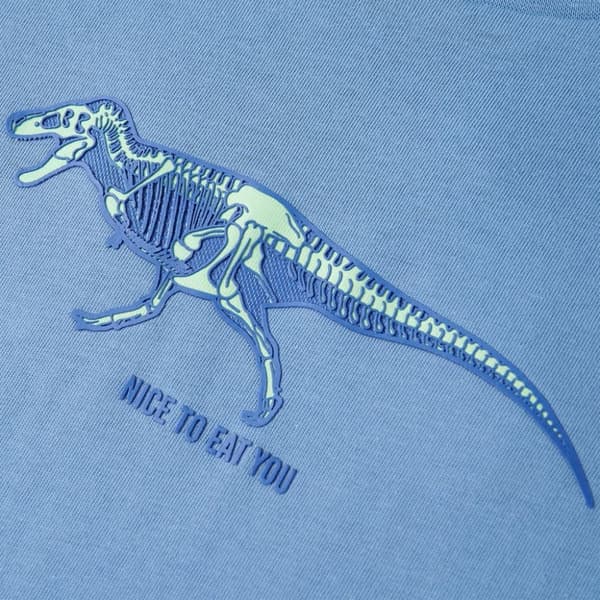 T-shirt för barn medelblå 116