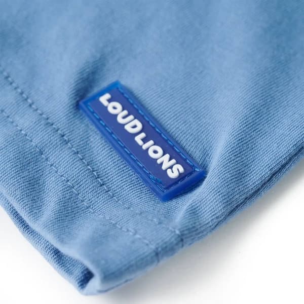 T-shirt för barn medelblå 116