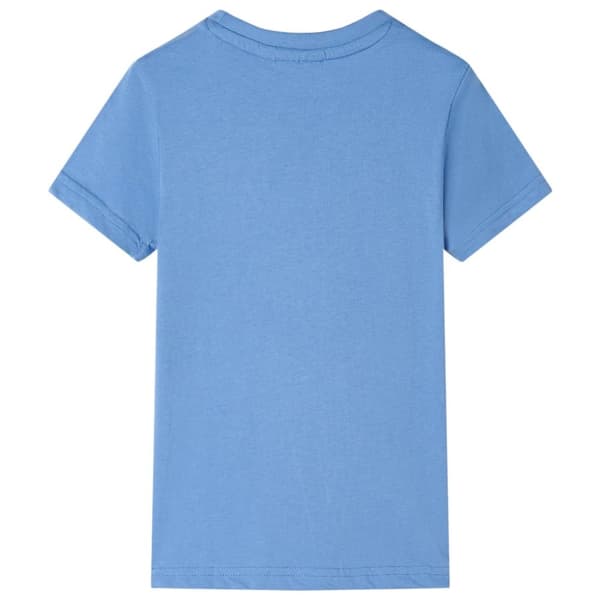 T-shirt för barn medelblå 116