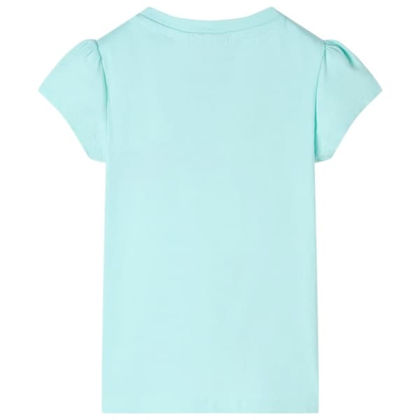 T-shirt för barn ljus aqua 104