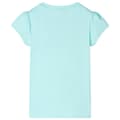 Miniatyrbild 2 av 7: T-shirt för barn ljus aqua 104