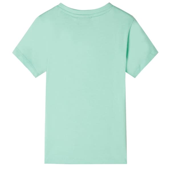 T-shirt med korta ärmar för barn ljusgrön 128
