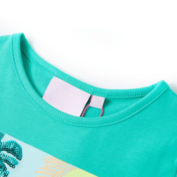 T-shirt för barn mintgrön 140