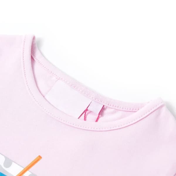 T-shirt för barn mild rosa 128