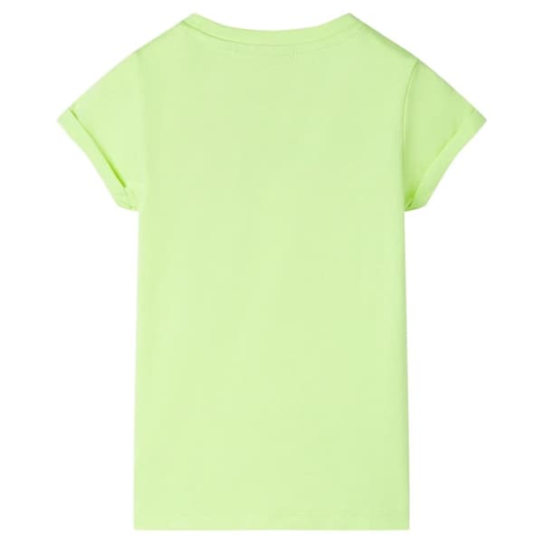 T-shirt för barn neongul 128