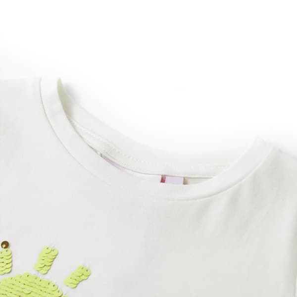 T-shirt för barn ecru 128