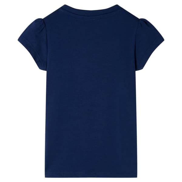 T-shirt för barn marinblå 128