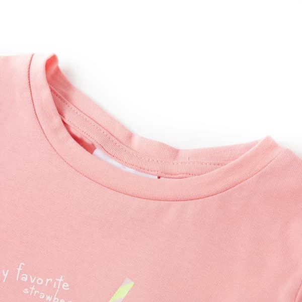 T-shirt för barn rosa 128
