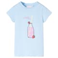 Miniatyrbild 1 av 7: T-shirt för barn ljusblå 140