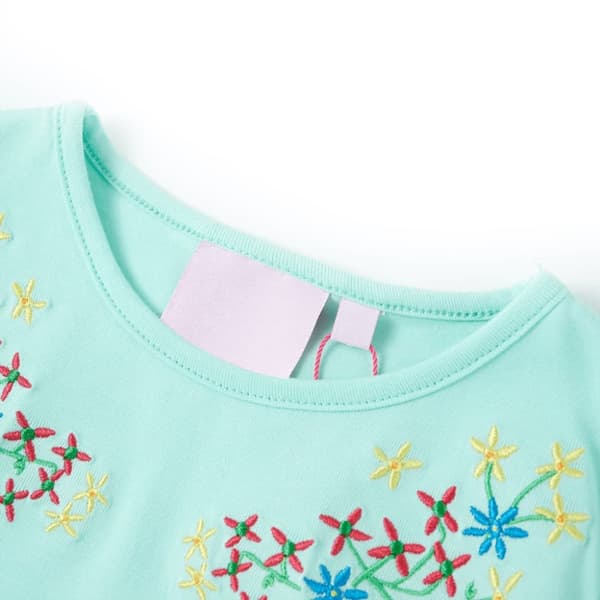 T-shirt för barn aquablå 116