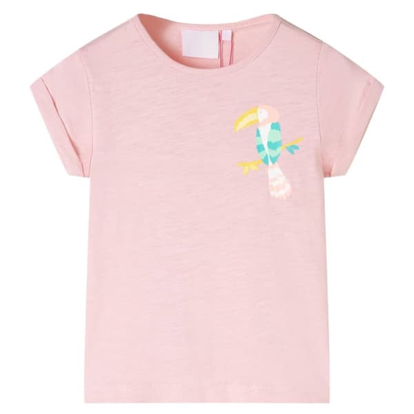 T-shirt för barn ljusrosa 140