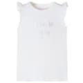 Miniatyrbild 1 av 7: T-shirt med volangärmar för barn vit 104