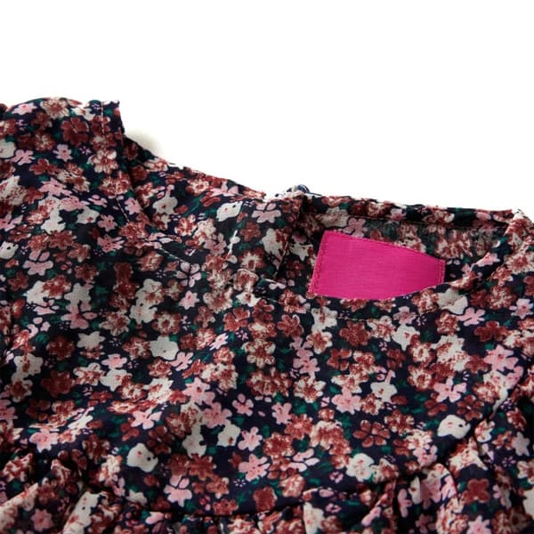Lasten pitkähihainen pusero tumma pinkki 92