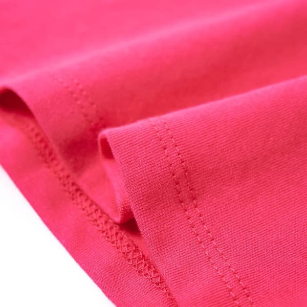 T-shirt för barn stark rosa 92