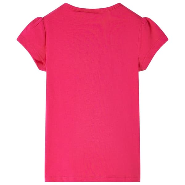 T-shirt för barn stark rosa 92