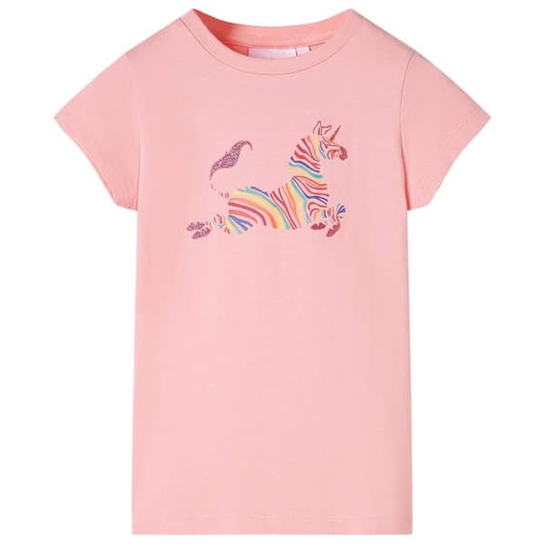 T-shirt til børn str. 140 lyserød
