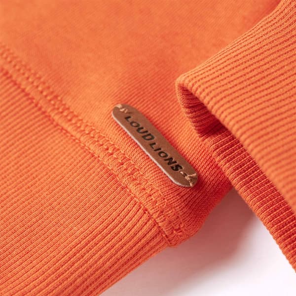 Tröja för barn mörk orange 140