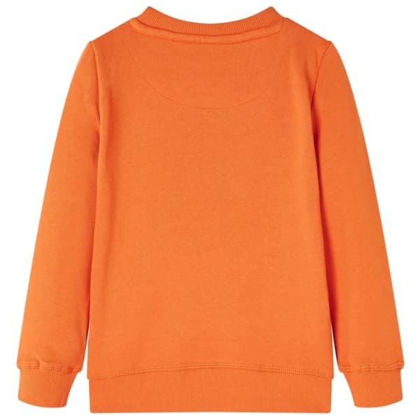 Tröja för barn mörk orange 140