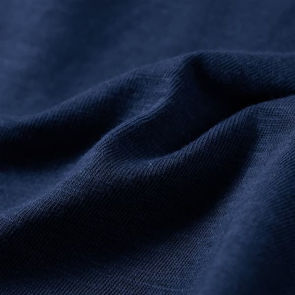 T-shirt med långa ärmar för barn marinblå melange 104