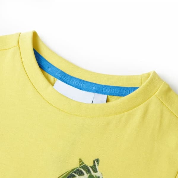 T-shirt til børn str. 92 gul