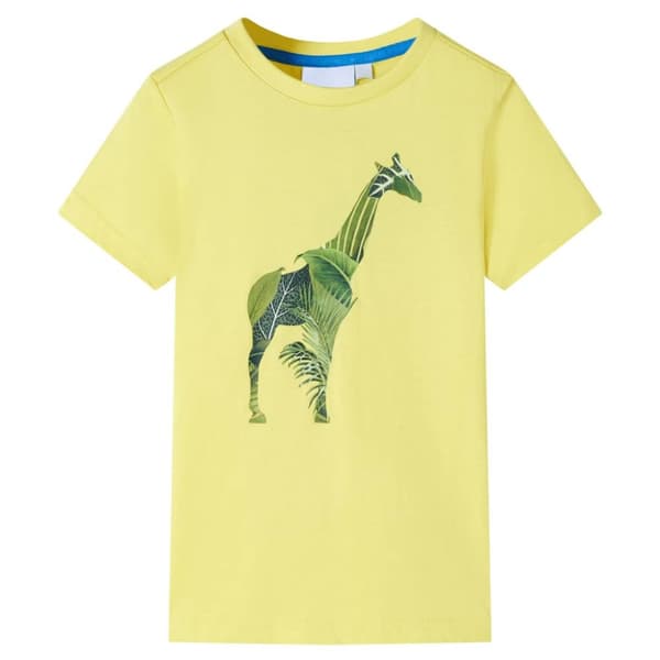 T-shirt til børn str. 92 gul