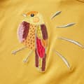 Miniatyrbild 4 av 7: T-shirt med långa ärmar för barn mörk ockra 140