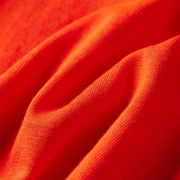 T-shirt med långa ärmar för barn stark orange 128