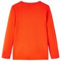 Miniatyrbild 2 av 7: T-shirt med långa ärmar för barn stark orange 128