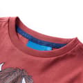 Miniatyrbild 3 av 7: T-shirt med långa ärmar för barn ljusröd 92