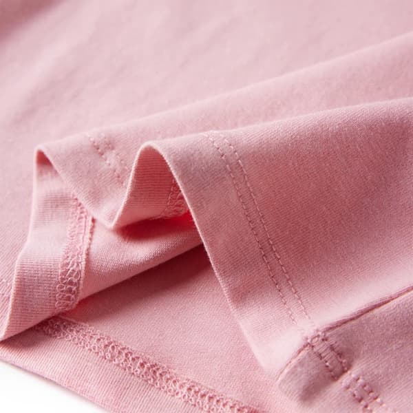 T-shirt med långa ärmar för barn ljus rosa 140