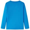 Miniatyrbild 2 av 7: T-shirt med långa ärmar för barn koboltblå 116