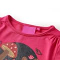 Miniatyrbild 3 av 7: T-shirt med långa ärmar för barn stark rosa 104