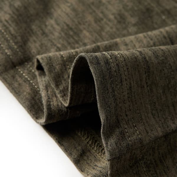 T-shirt med långa ärmar för barn khaki melange 128