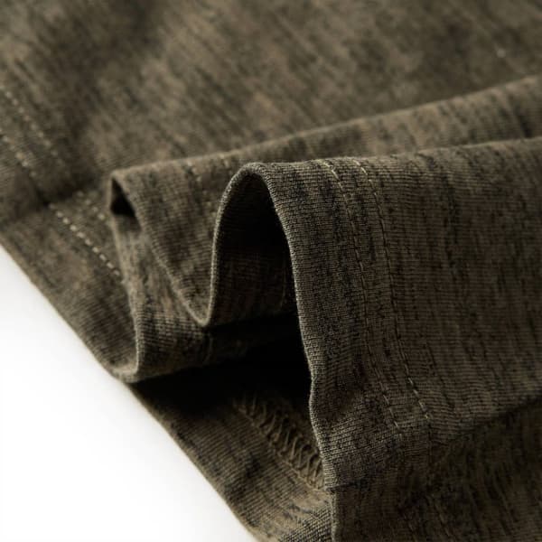 T-shirt med långa ärmar för barn khaki melange 104