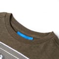 Miniatyrbild 3 av 7: T-shirt med långa ärmar för barn khaki melange 116