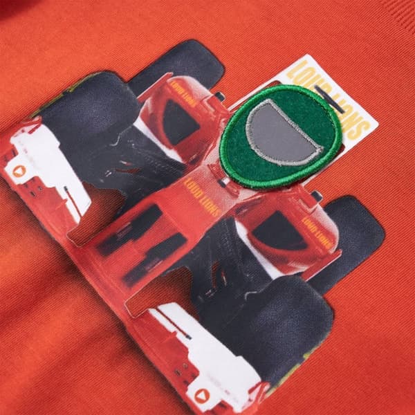 T-shirt med långa ärmar för barn orange 140