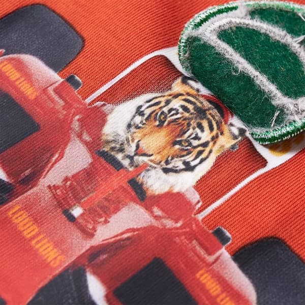 T-shirt med långa ärmar för barn orange 140