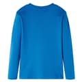 Miniatyrbillede 2 af 7: Langærmet T-shirt til børn str. 128 petroleumsblå