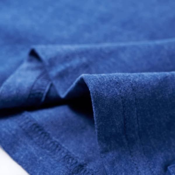 T-shirt för barn mörkblå melange 128