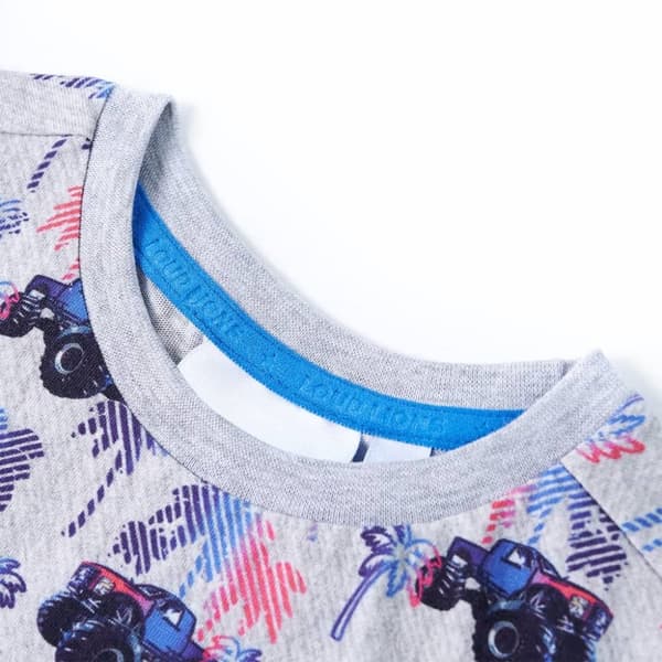 T-shirt för barn grå melange 92