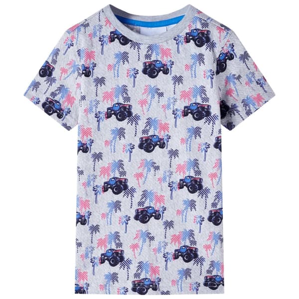 T-shirt för barn grå melange 92