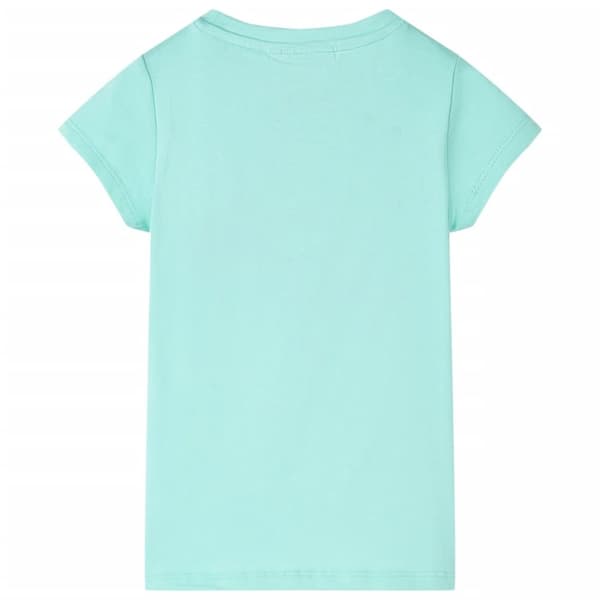 T-shirt för barn ljus mintgrön 92