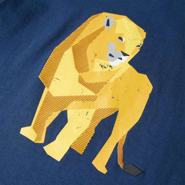 T-shirt til børn str. 116 mørkeblå