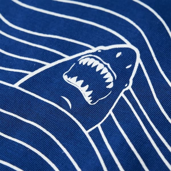 T-shirt til børn str. 116 mørkeblå