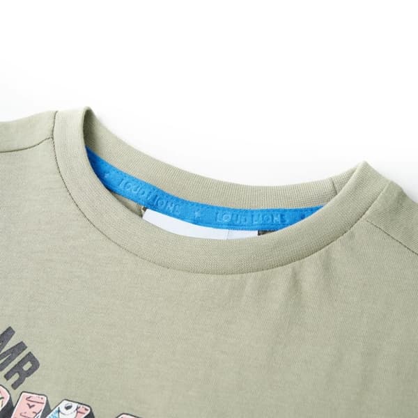 T-shirt för barn ljus khaki 104